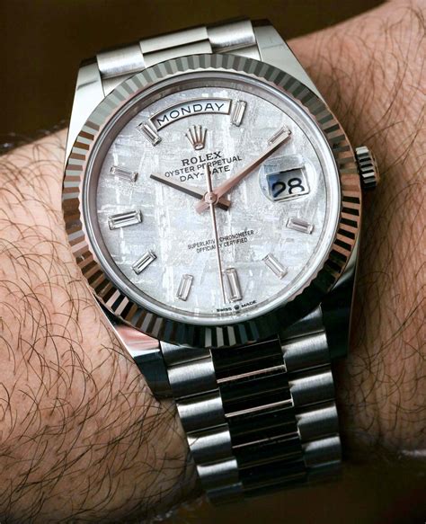 rolex day date meteorite|Rolex Day-Date 228239.